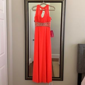 Gala, prom dress, rhinestones, sequins, long